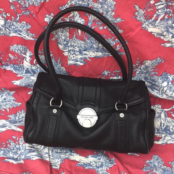 AuthenticMichael Kors Black Leather Hobo Bag NWOT - Picture 1 of 8